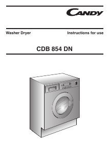 Bruksanvisning Candy CDB 854DN-80 Kombinerad tvätt-tork