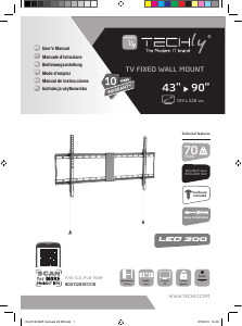 Manual de uso Techly ICA-PLB 948F Soporte de pared