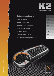 Manual Zykon K2 Keyboard