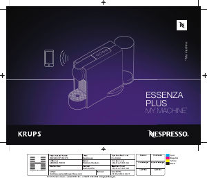 Mode d’emploi Krups XN510110 Nespresso Essenza Plus Machine à expresso