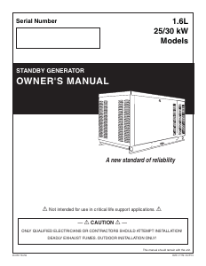 Handleiding Generac QT02016ANSN Generator
