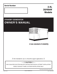 Handleiding Generac QT03524ANAN Generator