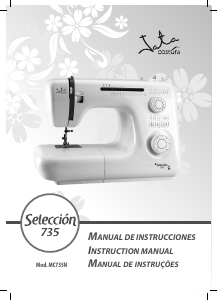 Manual Jata MC735N Seleccion Sewing Machine