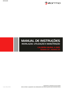 Manual Zantia Novara 29 Esquentador a gás