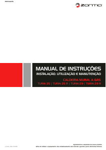 Manual Zantia Turin 25 R Esquentador a gás