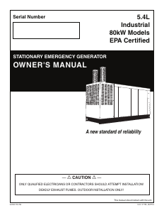 Handleiding Generac QT08054KNSNA Generator