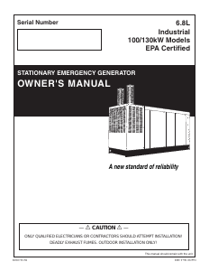 Handleiding Generac QT10068GVSYA Generator
