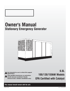 Bruksanvisning Generac QT15068AVAC Generator