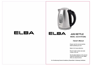 Manual Elba EJK-H1761(SS) Kettle