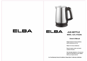 Manual Elba EJK-J1762(SS) Kettle