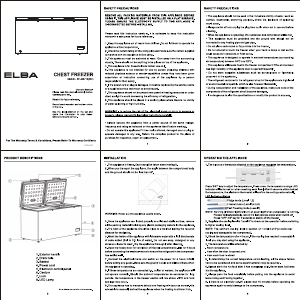 Handleiding Elba ARTICO EF-J8671E(WH) Vriezer