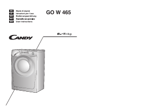 Manual Candy GO W465D-OS Washer-Dryer