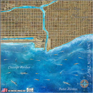 Priročnik 4D Cityscape Chicago 3D-sestavljanka