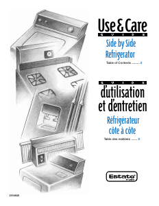 Mode d’emploi Estate RS20DKXFW01 Réfrigérateur combiné