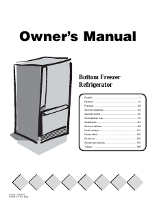 Manuale Amana XRBS017BB Frigorifero-congelatore
