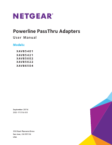 Handleiding Netgear XAVB5401 Powerline adapter