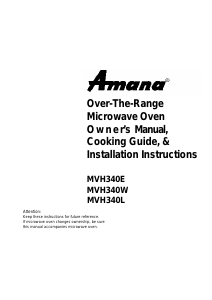 Handleiding Amana MVH340W Magnetron