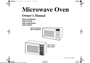 Manual Amana AMC5143AAQ Microwave