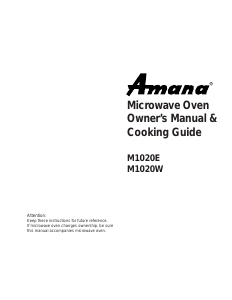 Handleiding Amana M1020W Magnetron