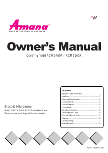 Handleiding Amana ACM2160AW Magnetron