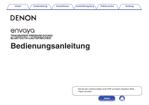 Bedienungsanleitung Denon Envaya Lautsprecher