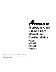 Handleiding Amana FW116T Magnetron