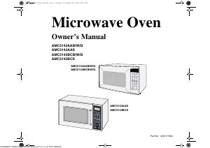 Mode d’emploi Amana AMC5143AAW Micro-onde