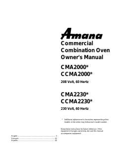 Handleiding Amana CMA2000BK Magnetron