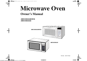 Manual de uso Amana AMC4080AAW14 Microondas