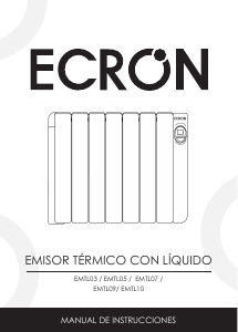 Manual de uso Ecron EMTL10 Calefactor