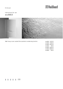 Manual Vaillant ecoMAX 635 E Central Heating Boiler