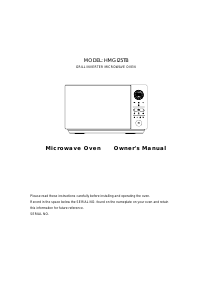 Manual Hoover HMGI25TB Microwave