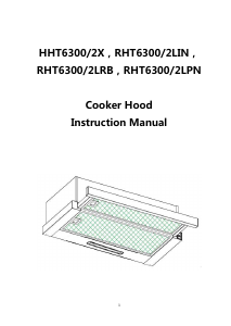 Manual Hoover HHT6300/2X Cooker Hood