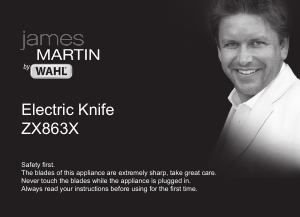Bruksanvisning Wahl ZX863 Elektrisk kniv