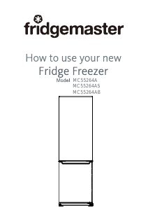 Manual Fridgemaster MC55264AS Fridge-Freezer