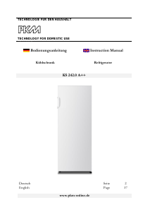 Manual PKM KS142.0A++ Refrigerator