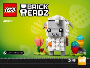 Bruksanvisning Lego set 40380 Brickheadz Påskelam