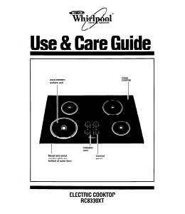 Manual Whirlpool RC8330XTW0 Hob