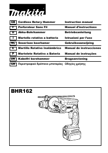 Manual Makita BHR162ZJ Martelo perfurador