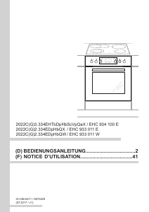 Mode d’emploi Amica EHC 933 011 W Four