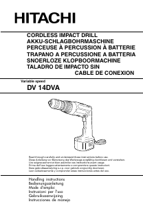 Bruksanvisning Hitachi DV 14DVA Slagborrmaskin