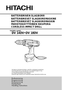 Manual Hitachi DV 14DV Impact Drill