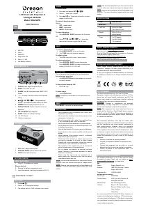 Handleiding Oregon RRA 320PN Wekkerradio