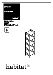 Manuale Habitat Drew (36x33x140) Libreria