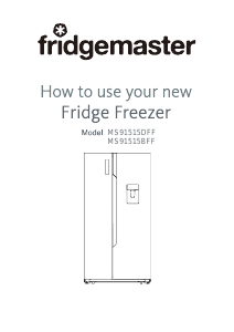 Manual Fridgemaster MS91515BFF Fridge-Freezer