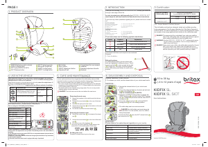 Bruksanvisning Britax Kidfix SL Bilbarnstol