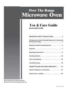 Handleiding Amana AMV6167BDS Magnetron