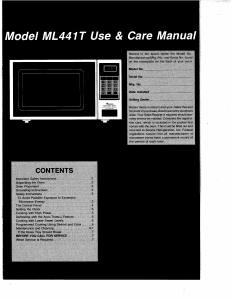 Handleiding Amana ML441T Magnetron