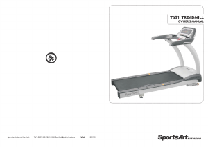 Bruksanvisning SportsArt T631 Löpband