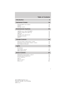 Manual Lincoln MKZ Hybrid (2012)